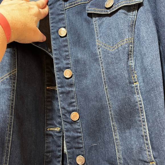 Catherines Demin Jacket Button Front 3X - Picture 6 of 10